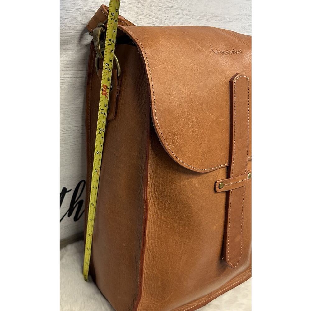 Balibetov Genuine Argentine Brown Leather Handcrafted Strap Crossbody Matera Bag - Picture 7 of 15